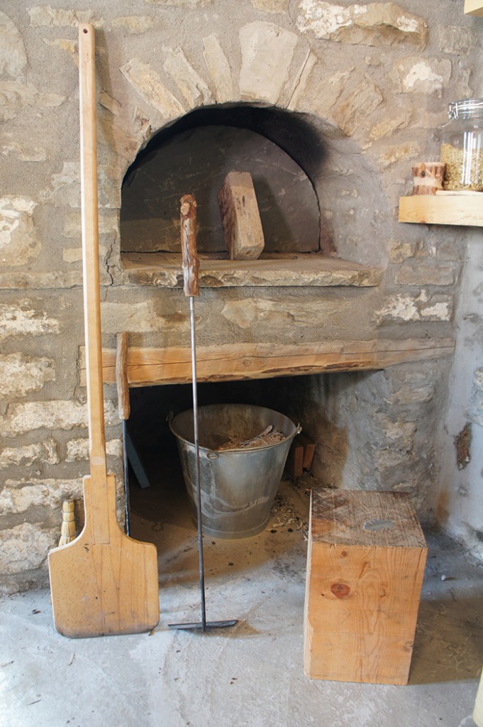 Bread is in the stone oven, about 50 minutes later it will be ready