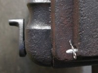 The cast iron flue damper control
